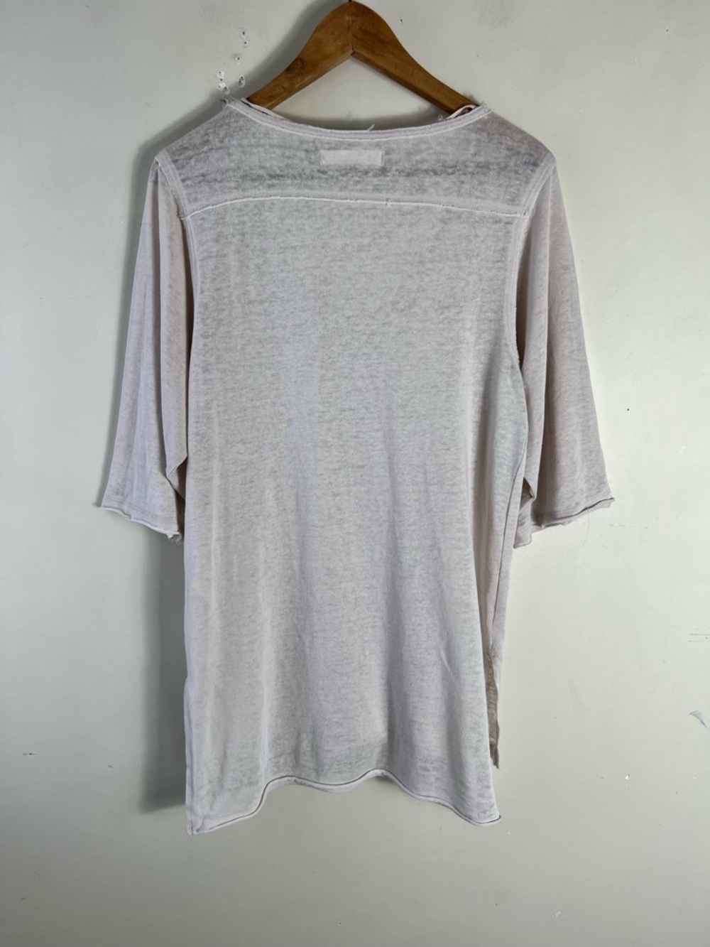 Free People We The Free Morgan Henley Top Size XS Oatmeal Beige Slouchy - Picture 6 of 14